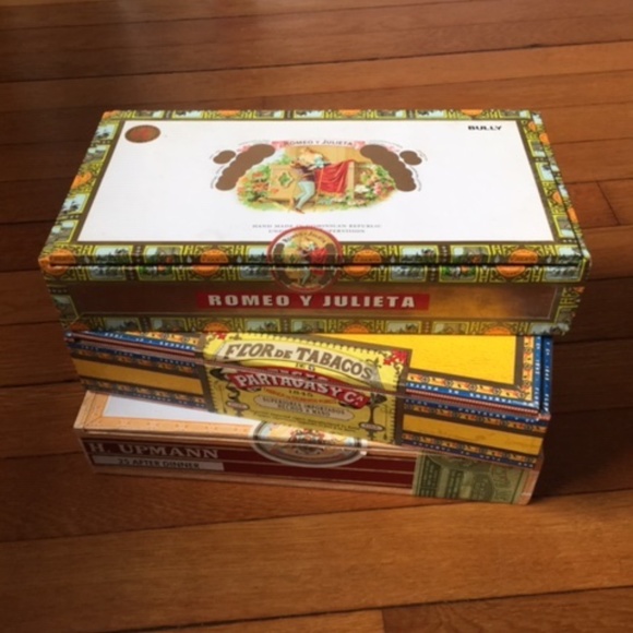 Vintage Other - Vintage Cigar Box Set of 3 Collectors Item